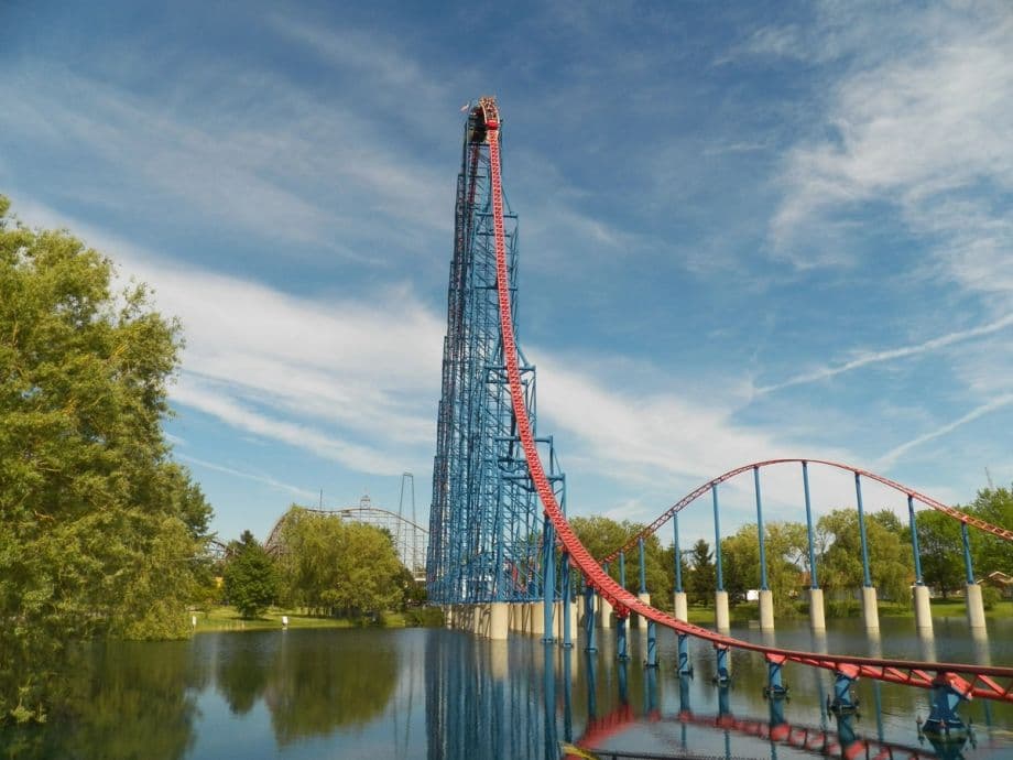 Image of Six Flags®中国168综合体彩网 Darien Lake's Superman roller coaster