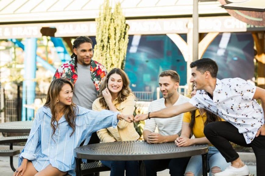 Friends at a table
