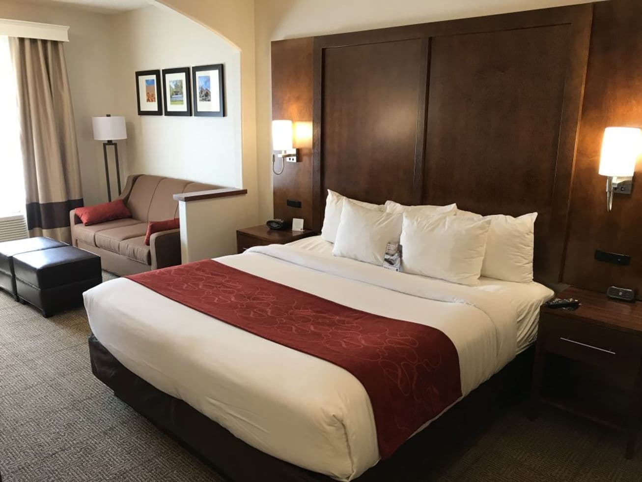 Hotel Bed at Comfort Suites