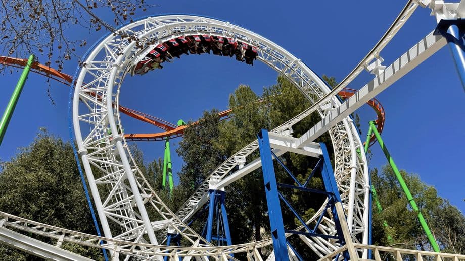 The New Revolution Coaster in a loop